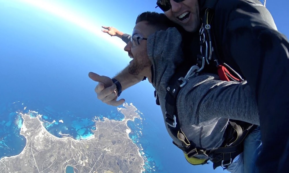 串联跳伞体验 - 罗特尼斯岛