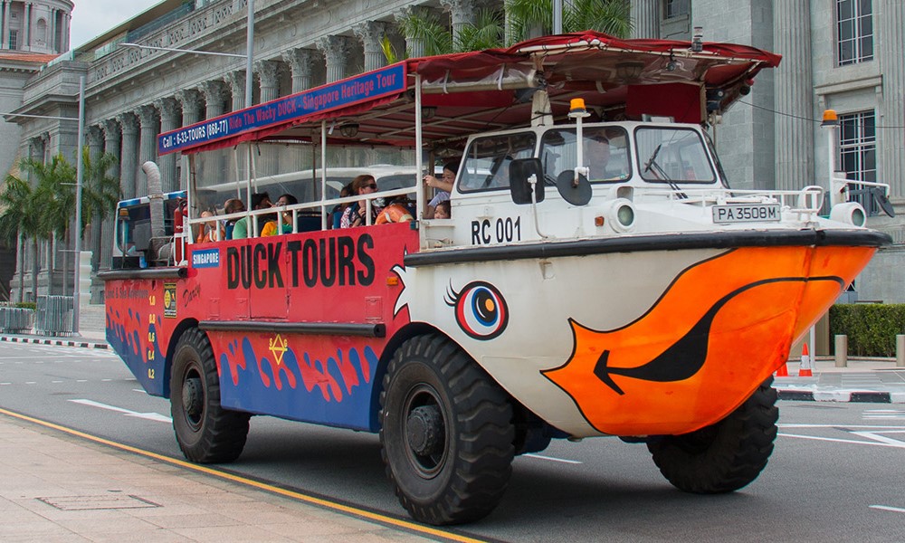 新加坡DUCKTour鸭子船观光体验